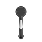 Nero York Straight Basin Mixer With White Porcelain Lever - Matte Black - NR692101b01MB