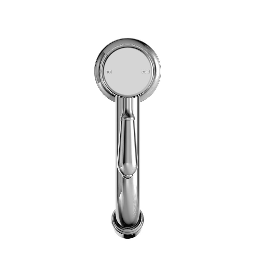 Nero York Straight Basin Mixer With Metal Lever - Chrome - NR692101b02CH