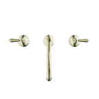 Nero York Basin Set With Metal Lever - Aged Brass - NR692102a02AB