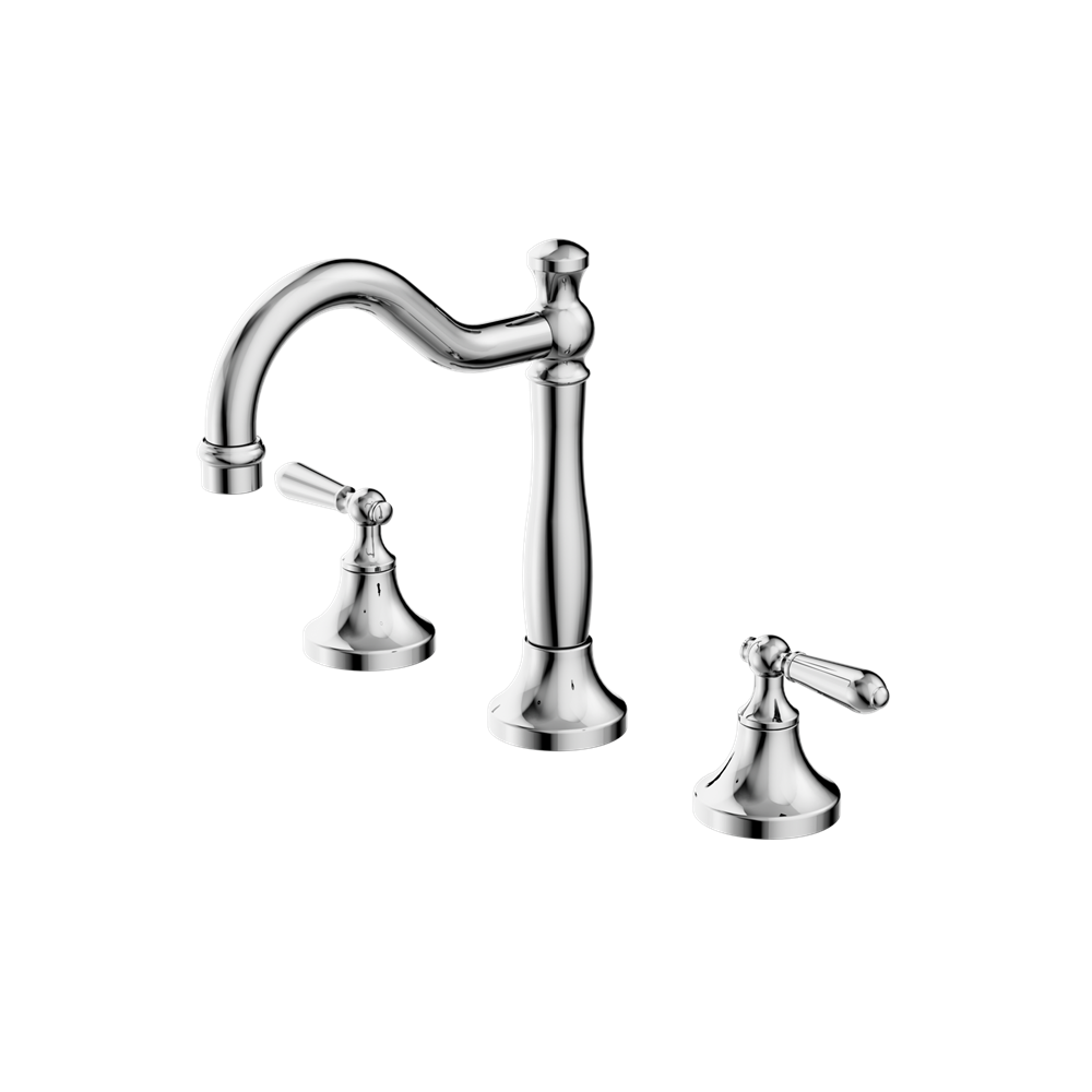 Nero York Basin Set With Metal Lever - Chrome - NR692102a02CH