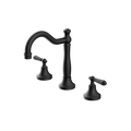 Nero York Basin Set With Metal Lever - Matte Black - NR692102a02MB