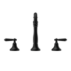 Nero York Basin Set With Metal Lever - Matte Black - NR692102a02MB