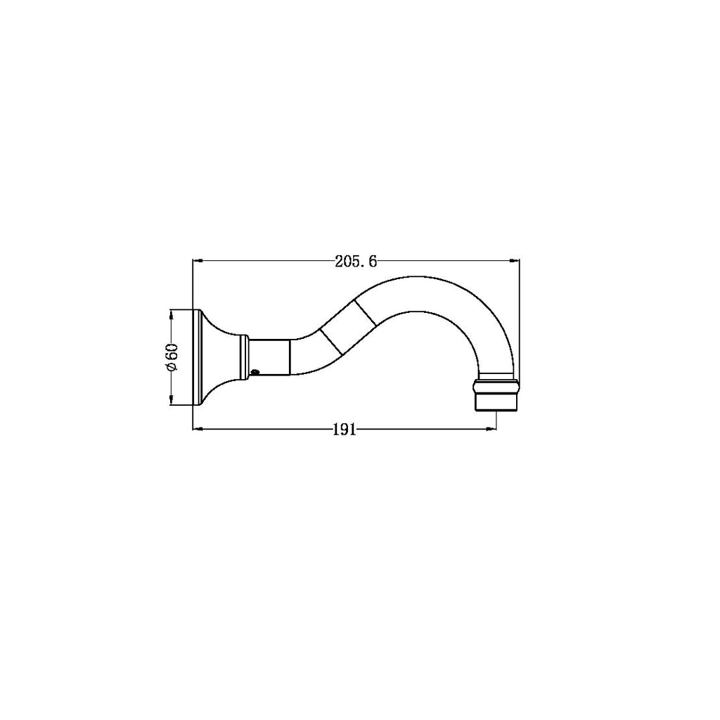 Nero York Basin/Bath Spout Only - Matte Black - NR692103MB