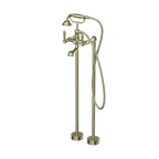 Nero York Freestanding Bath Set With Metal Hand Shower - Aged Brass - NR692103a02AB