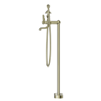Nero York Freestanding Bath Set With Metal Hand Shower - Aged Brass - NR692103a02AB