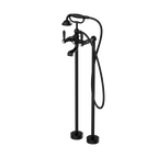 Nero York Freestanding Bath Set With Metal Hand Shower - Matte Black - NR692103a02MB