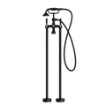 Nero York Freestanding Bath Set With Metal Hand Shower - Matte Black - NR692103a02MB