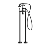 Nero York Freestanding Bath Set With Metal Hand Shower - Matte Black - NR692103a02MB