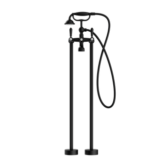 Nero York Freestanding Bath Set With Metal Hand Shower - Matte Black - NR692103a02MB