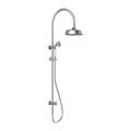 Nero York Twin Shower With White Porcelain Hand Shower - Chrome - NR69210501CH