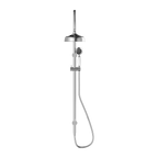 Nero York Twin Shower With White Porcelain Hand Shower - Chrome - NR69210501CH