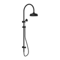 Nero York Twin Shower With White Porcelain Hand Shower - Matte Black - NR69210501MB