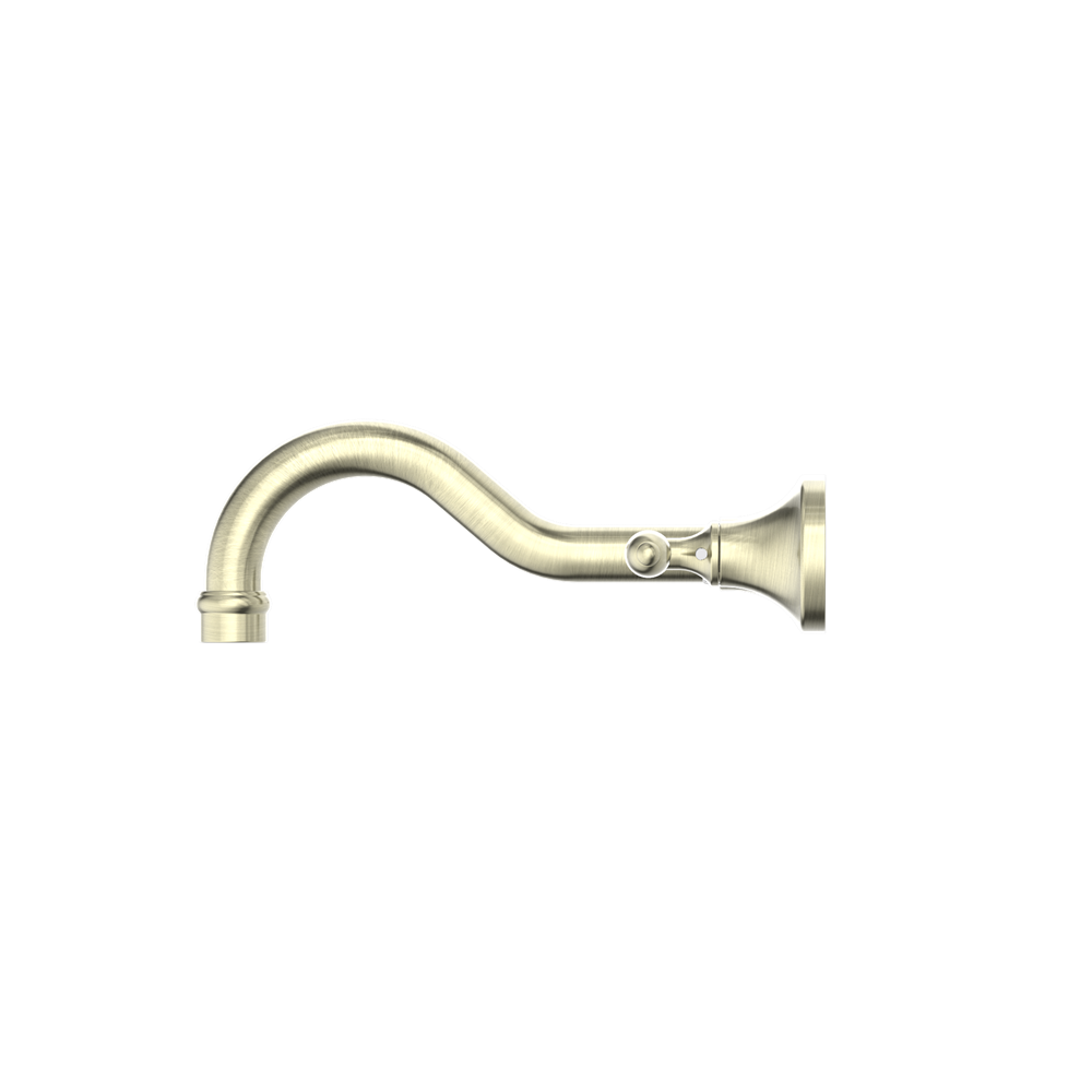 Nero York Wall Basin Set With Metal Lever - Aged Brass - NR692107a02AB