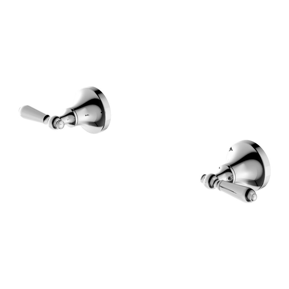 Nero York Wall Top Assemblies With Metal Lever - Chrome - NR692109b02CH