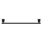 Nero York Single Towel Rail 600mm - Matte Black - NR6924MB