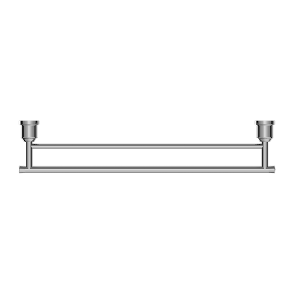 Nero York Double Towel Rail 600mm - Chrome - NR6924dCH