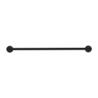 Nero York Double Towel Rail 600mm - Matte Black - NR6924dMB