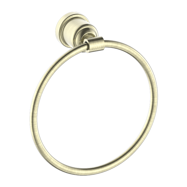 Nero York Towel Ring - Aged Brass - NR6980AB