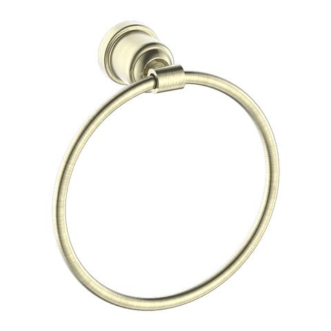 Nero York Towel Ring - Aged Brass