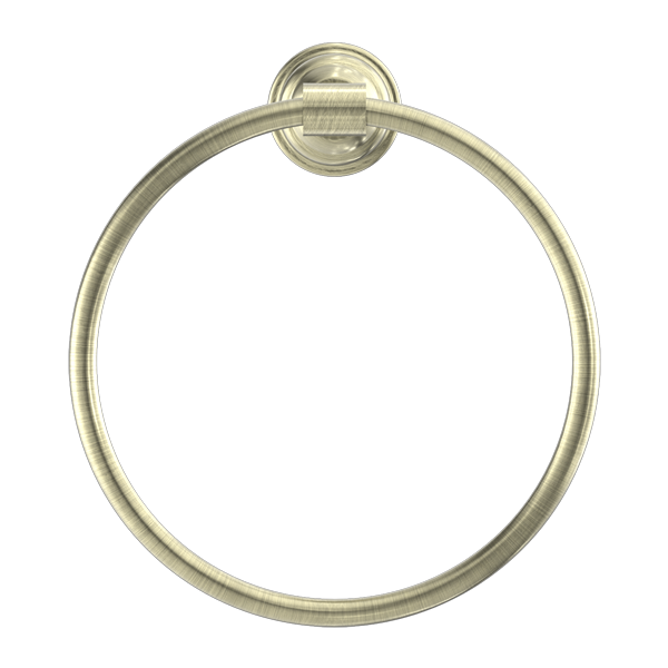 Nero York Towel Ring - Aged Brass