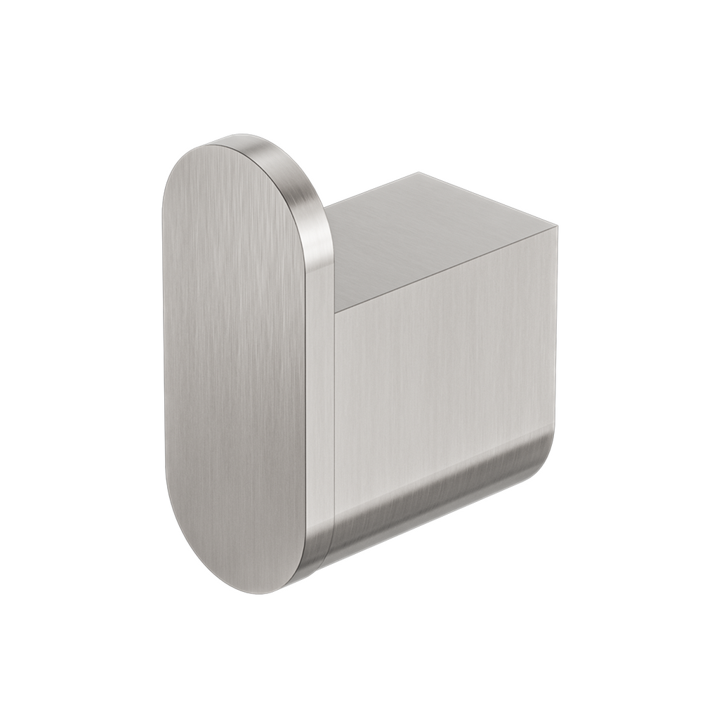 Nero Bianca Robe Hook - Brushed Nickel - NR9082BN