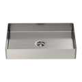 Nero Opal Rectangle Stainless Steel Basin - Brushed Nickel - NRB3555BN