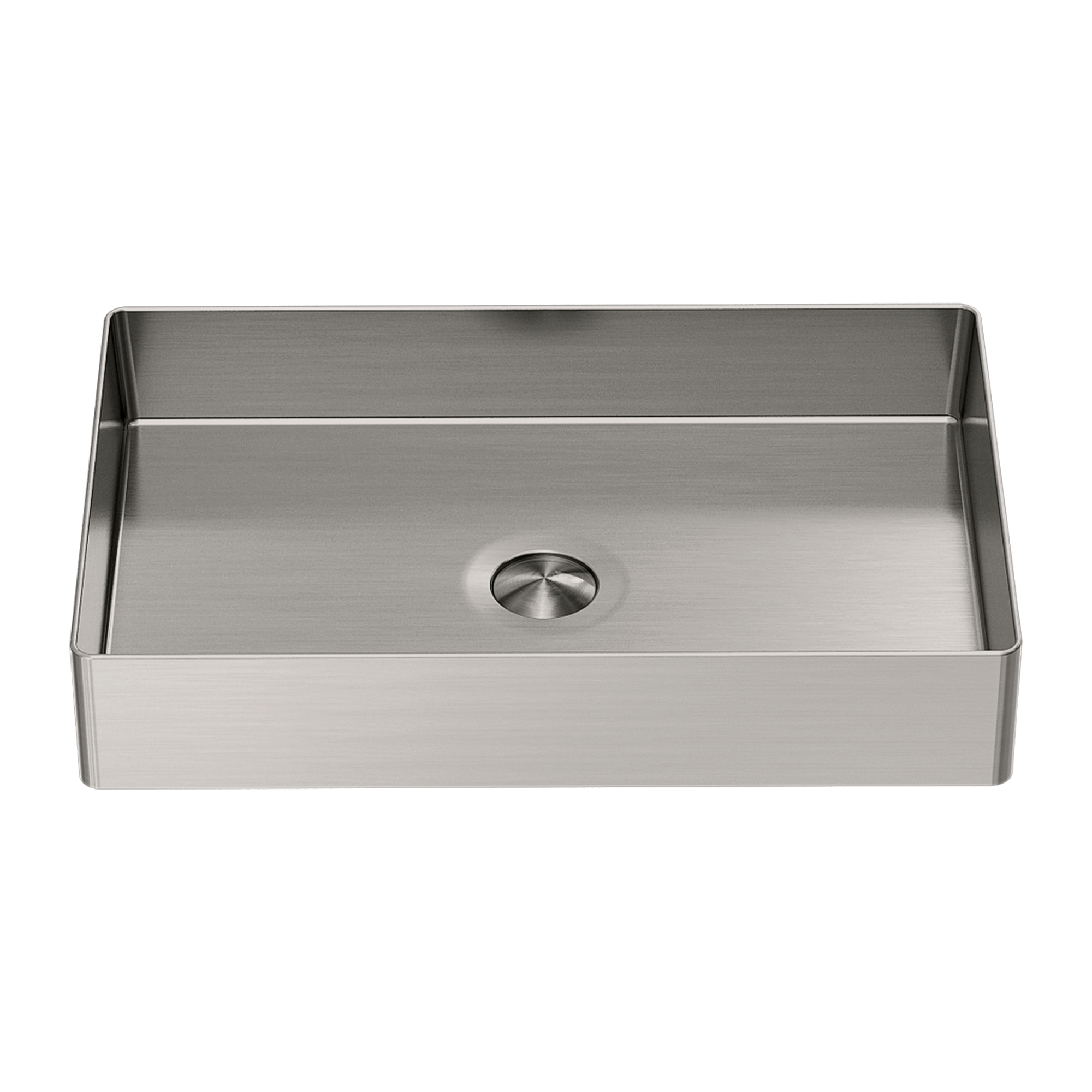 Nero Opal Rectangle Stainless Steel Basin - Brushed Nickel - NRB3555BN