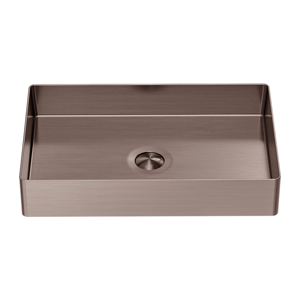 Nero Opal Rectangle Stainless Steel Basin - Brushed Bronze - NRB3555BZ