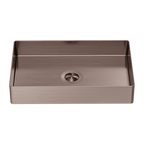Nero Opal Rectangle Stainless Steel Basin - Brushed Bronze - NRB3555BZ