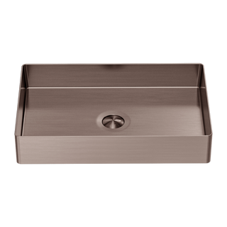 Nero Opal Rectangle Stainless Steel Basin - Brushed Bronze - NRB3555BZ