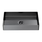 Nero Opal Rectangle Stainless Steel Basin - Graphite - NRB3555GR