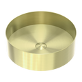 Nero Opal Round 400mm Stainless Steel Basin - Brushed Gold - NRB401rBG
