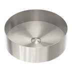 Nero Opal Round 400mm Stainless Steel Basin - Brushed Nickel - NRB401rBN