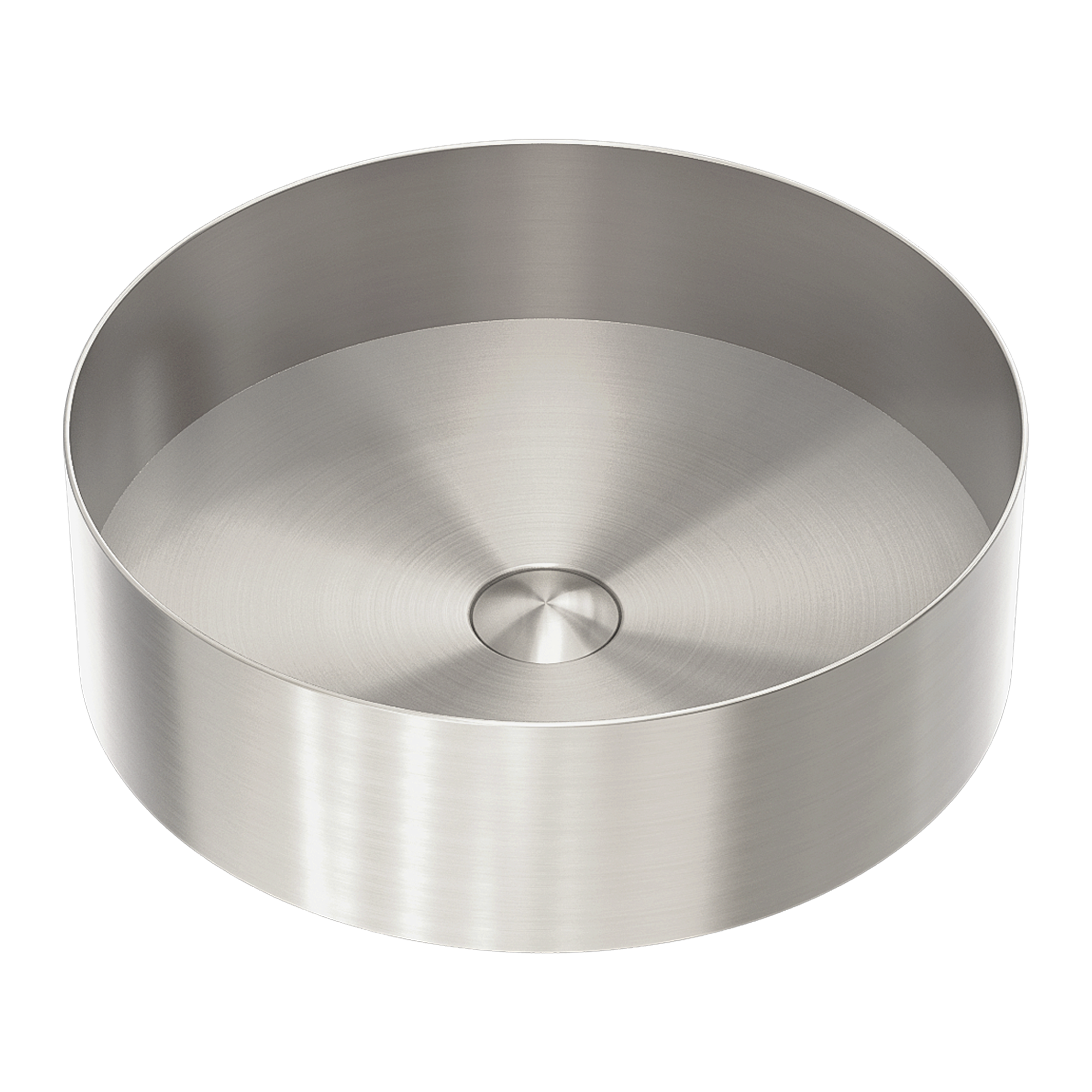 Nero Opal Round 400mm Stainless Steel Basin - Brushed Nickel - NRB401rBN