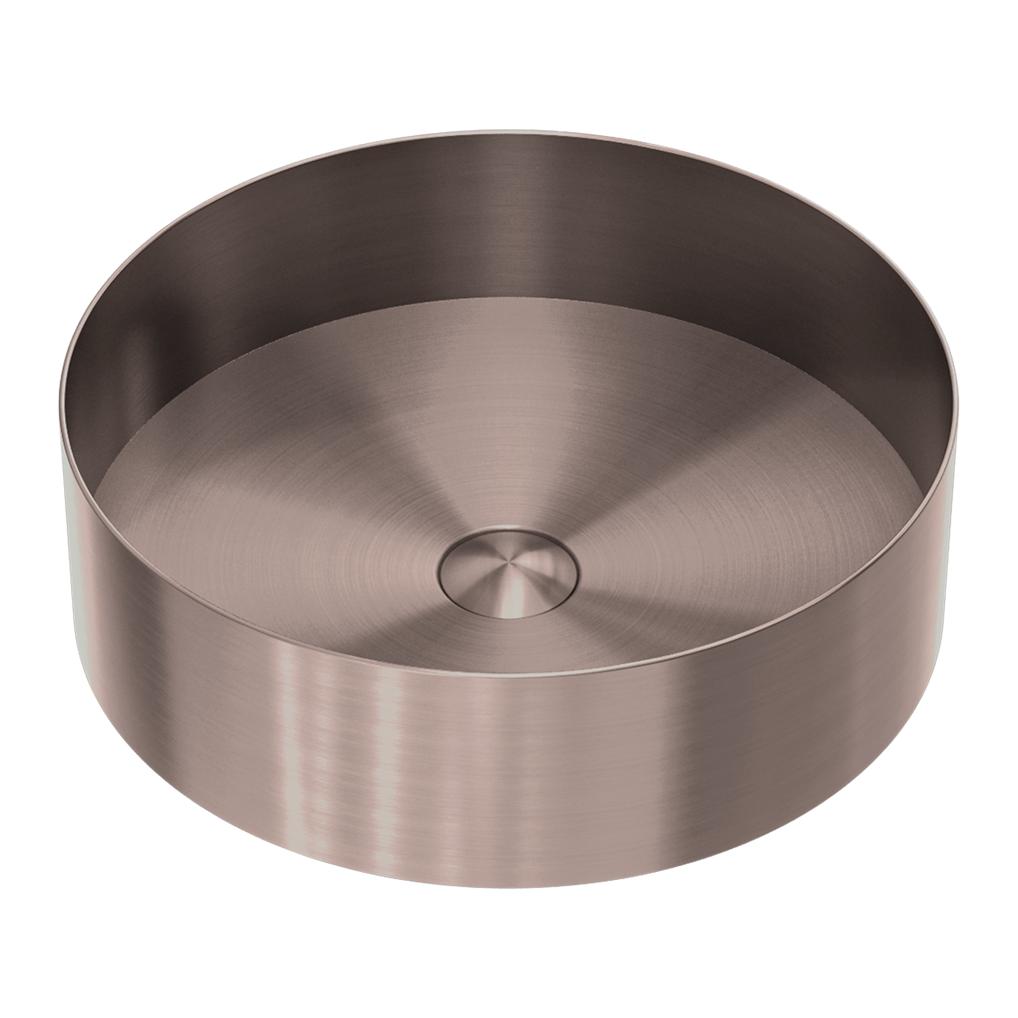 Nero Opal Round 400mm Stainless Steel Basin - Brushed Bronze - NRB401rBZ