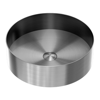 Nero Opal Round 400mm Stainless Steel Basin - Graphite - NRB401rGR