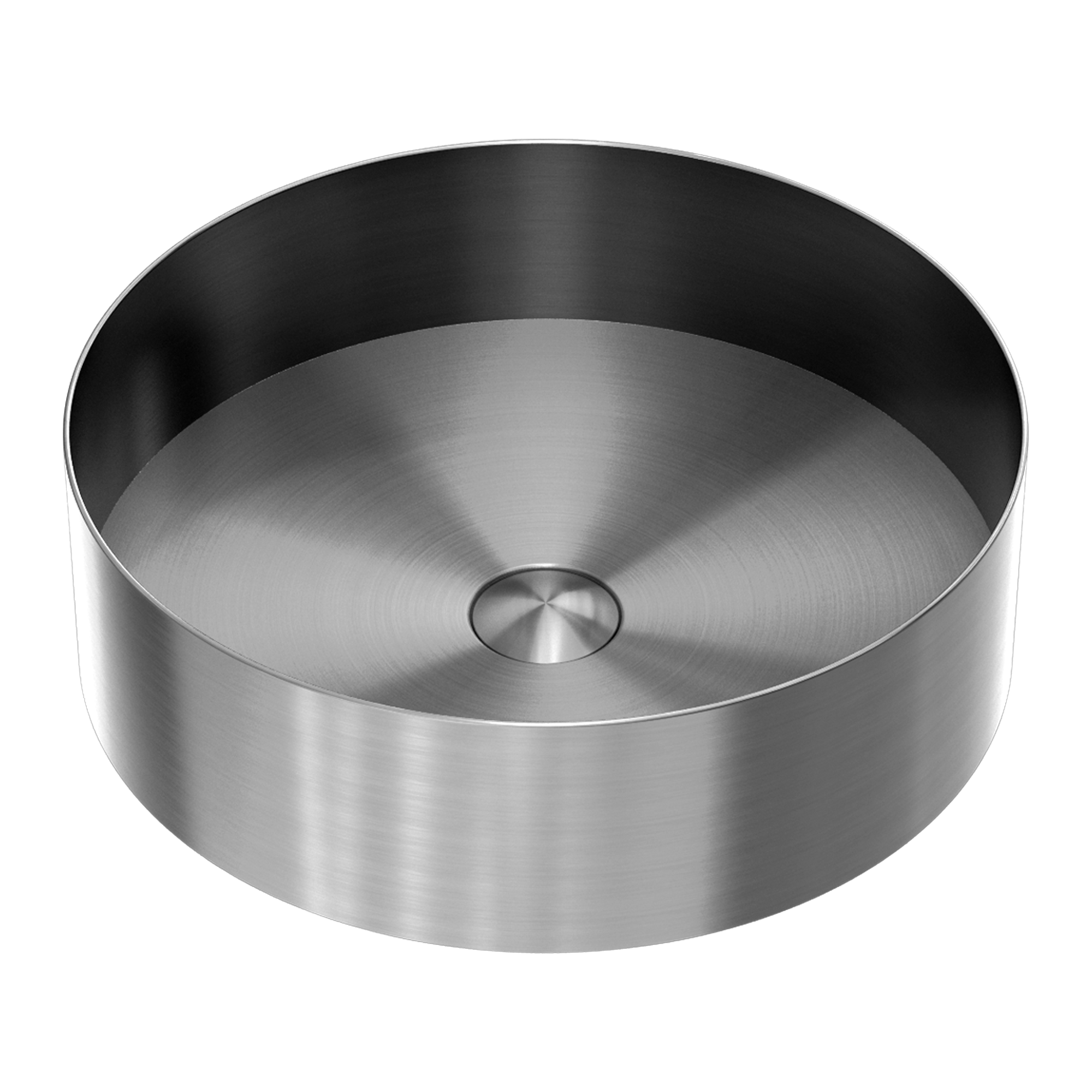 Nero Opal Round 400mm Stainless Steel Basin - Graphite - NRB401rGR