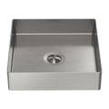 Nero Opal Square 400mm Stainless Steel Basin - Brushed Nickel - NRB401sBN