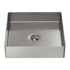 Nero Opal Square 400mm Stainless Steel Basin - Brushed Nickel - NRB401sBN