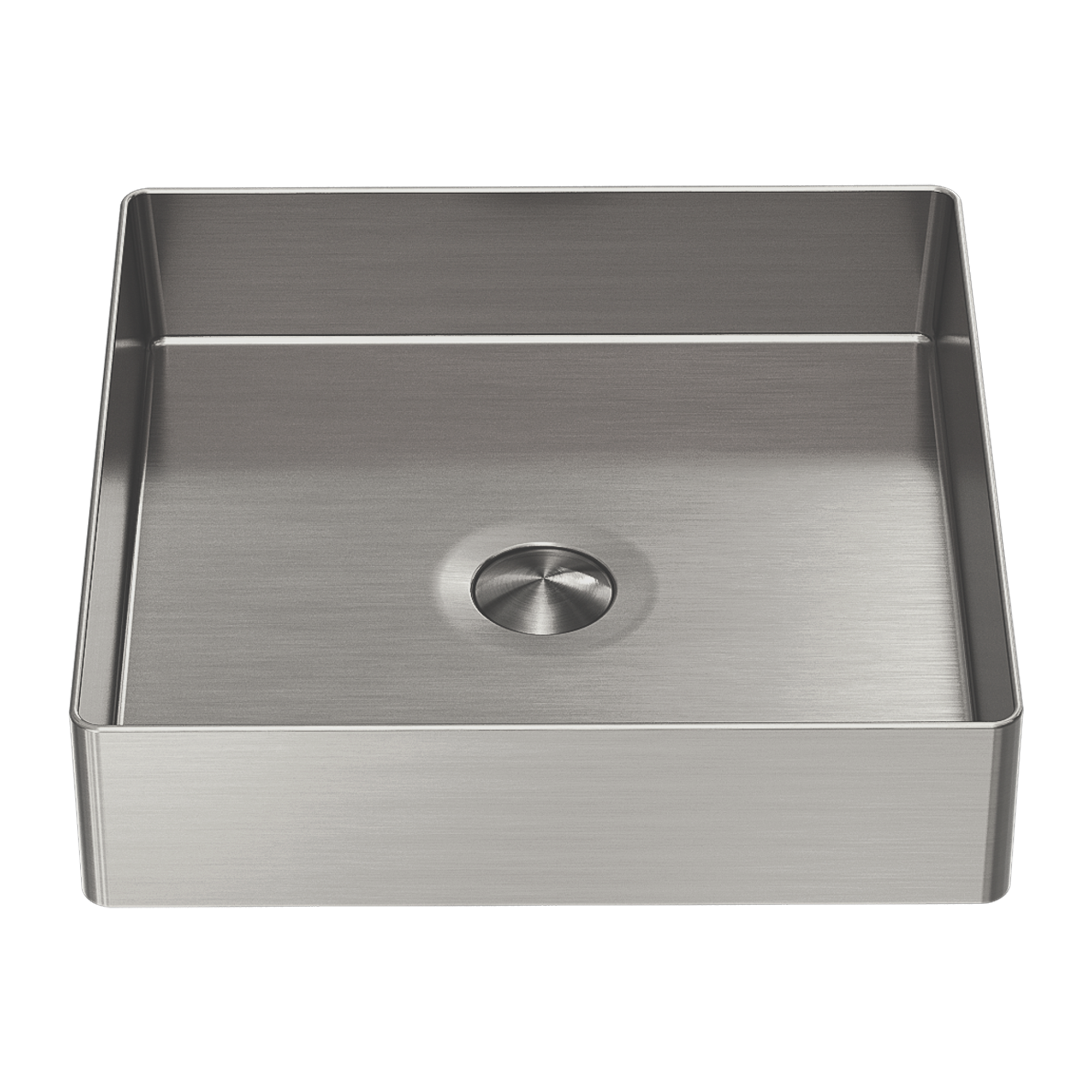Nero Opal Square 400mm Stainless Steel Basin - Brushed Nickel - NRB401sBN