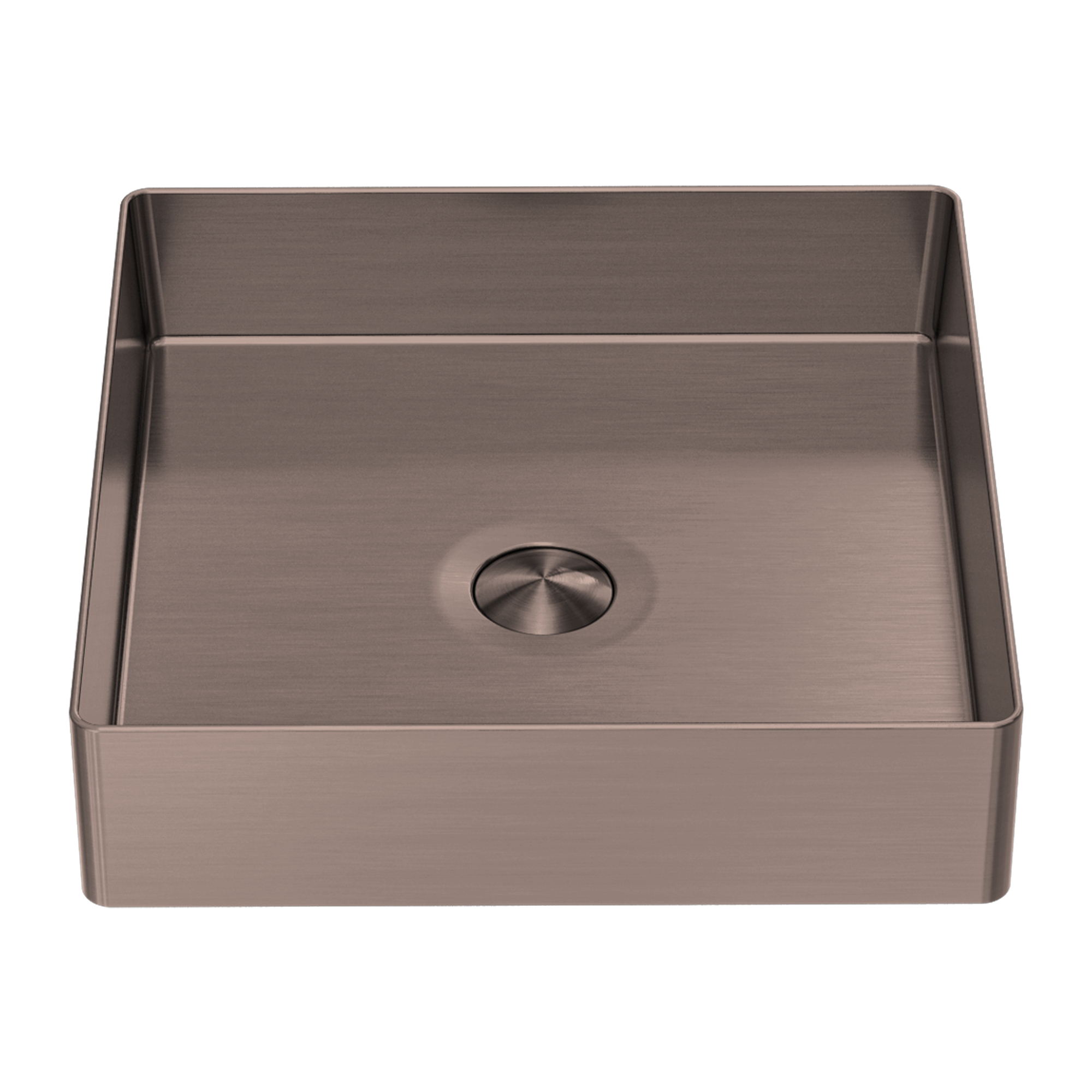 Nero Opal Square 400mm Stainless Steel Basin - Brushed Bronze - NRB401sBZ