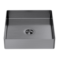 Nero Opal Square 400mm Stainless Steel Basin - Graphite - NRB401sGR