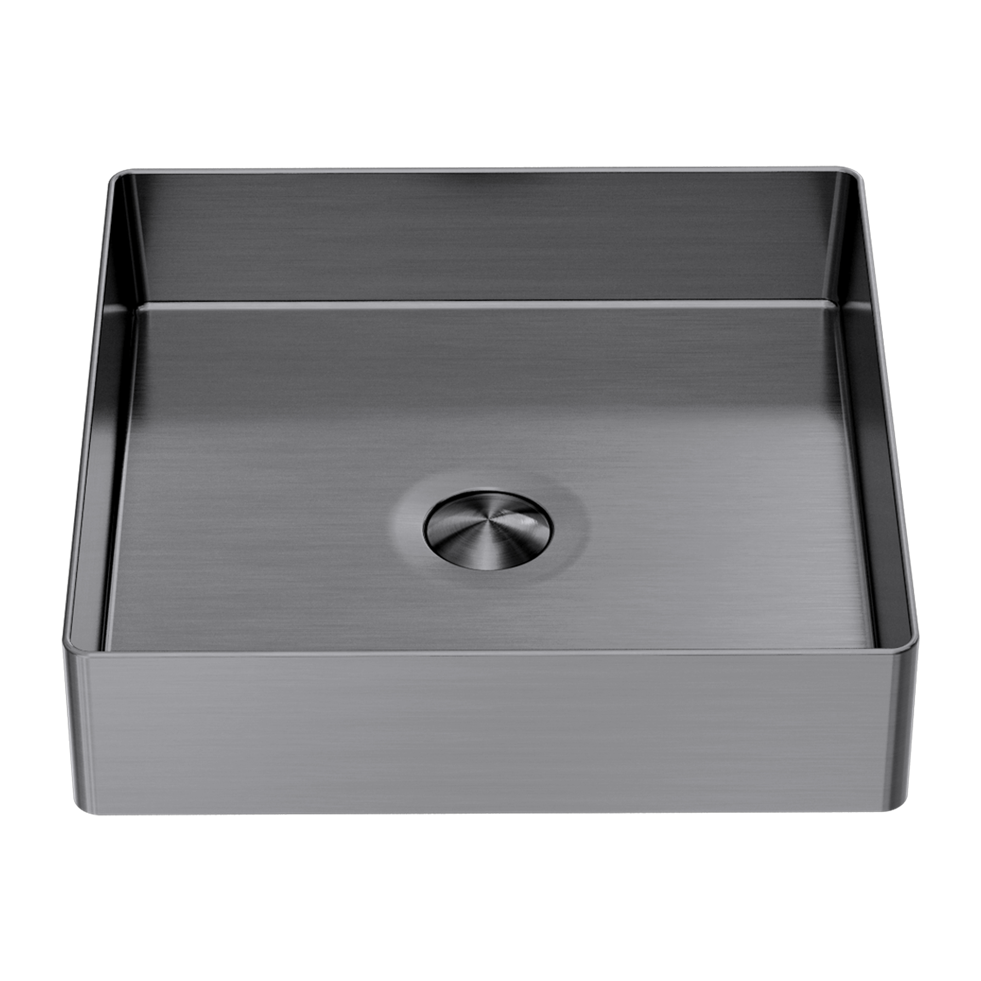 Nero Opal Square 400mm Stainless Steel Basin - Graphite - NRB401sGR