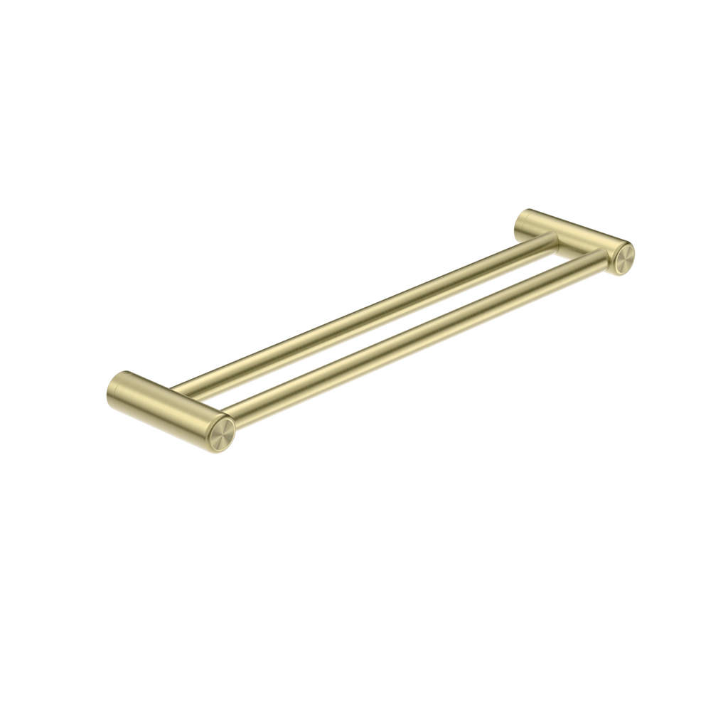 Nero Mecca Care 25mm Double Towel Grab Rail 900mm - Brushed Gold - NRCR2530DBG