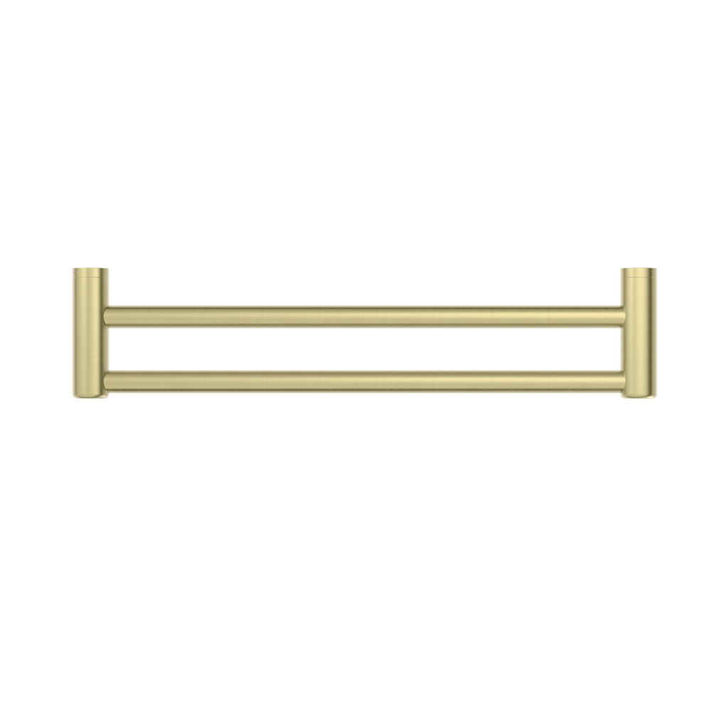 Nero Mecca Care 25mm Double Towel Grab Rail 600mm - Brushed Gold - NRCR2524DBG