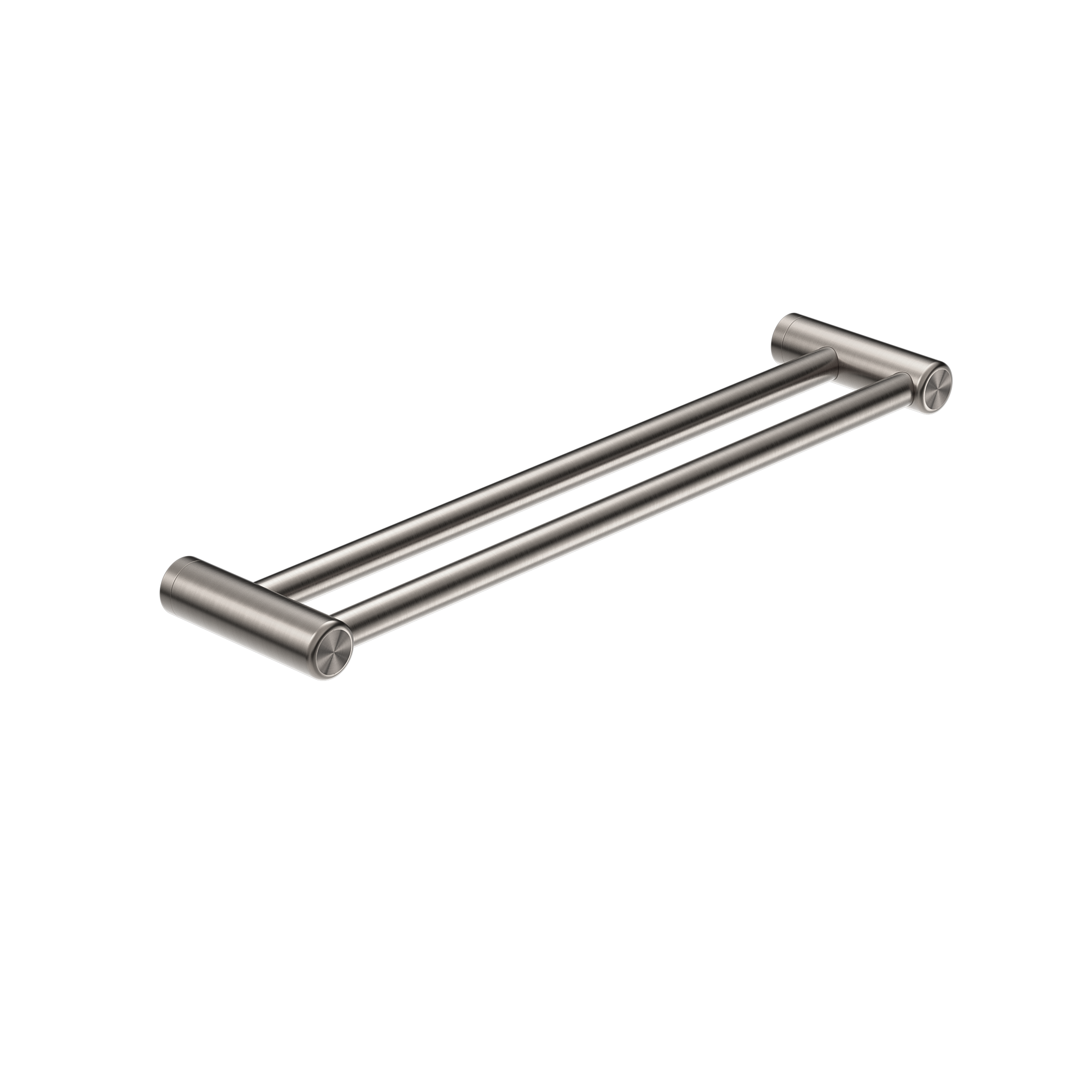 Nero Mecca Care 25mm Double Towel Grab Rail 900mm - Brushed Nickel - NRCR2530DBN