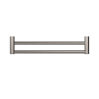 Nero Mecca Care 25mm Double Towel Grab Rail 600mm - Brushed Nickel - NRCR2524DBN
