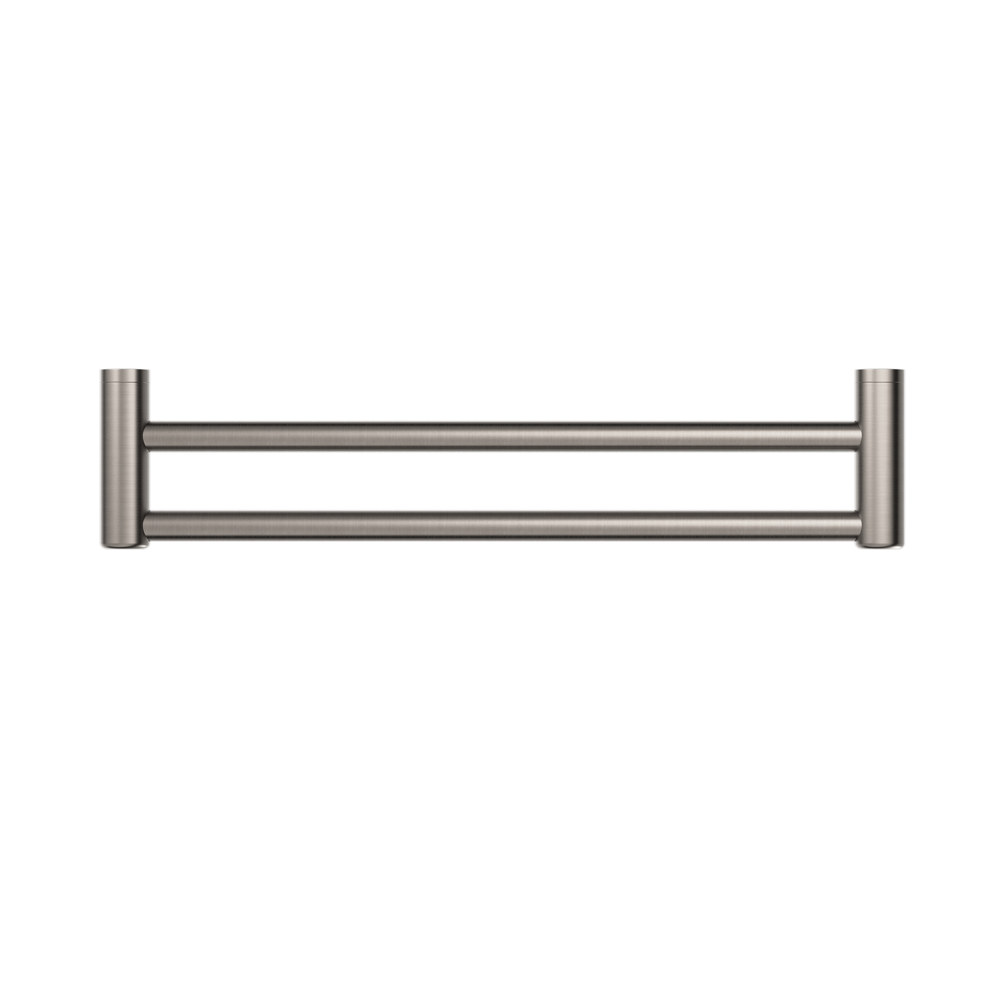 Nero Mecca Care 25mm Double Towel Grab Rail 600mm - Brushed Nickel - NRCR2524DBN