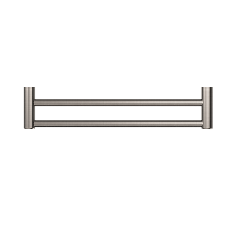 Nero Mecca Care 25mm Double Towel Grab Rail 900mm - Brushed Nickel