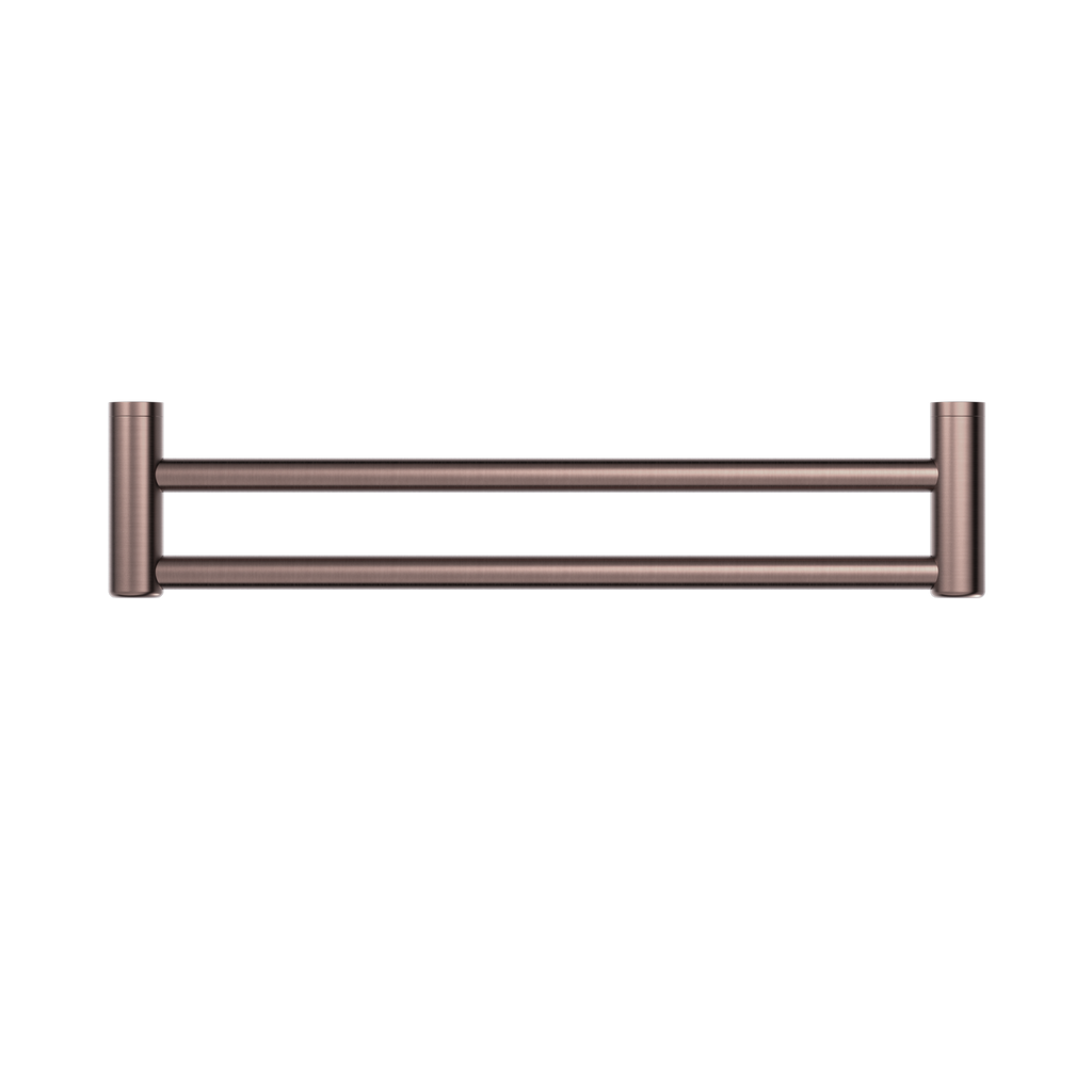 Nero Mecca Care 25mm Double Towel Grab Rail 600mm - Brushed Bronze - NRCR2524DBZ